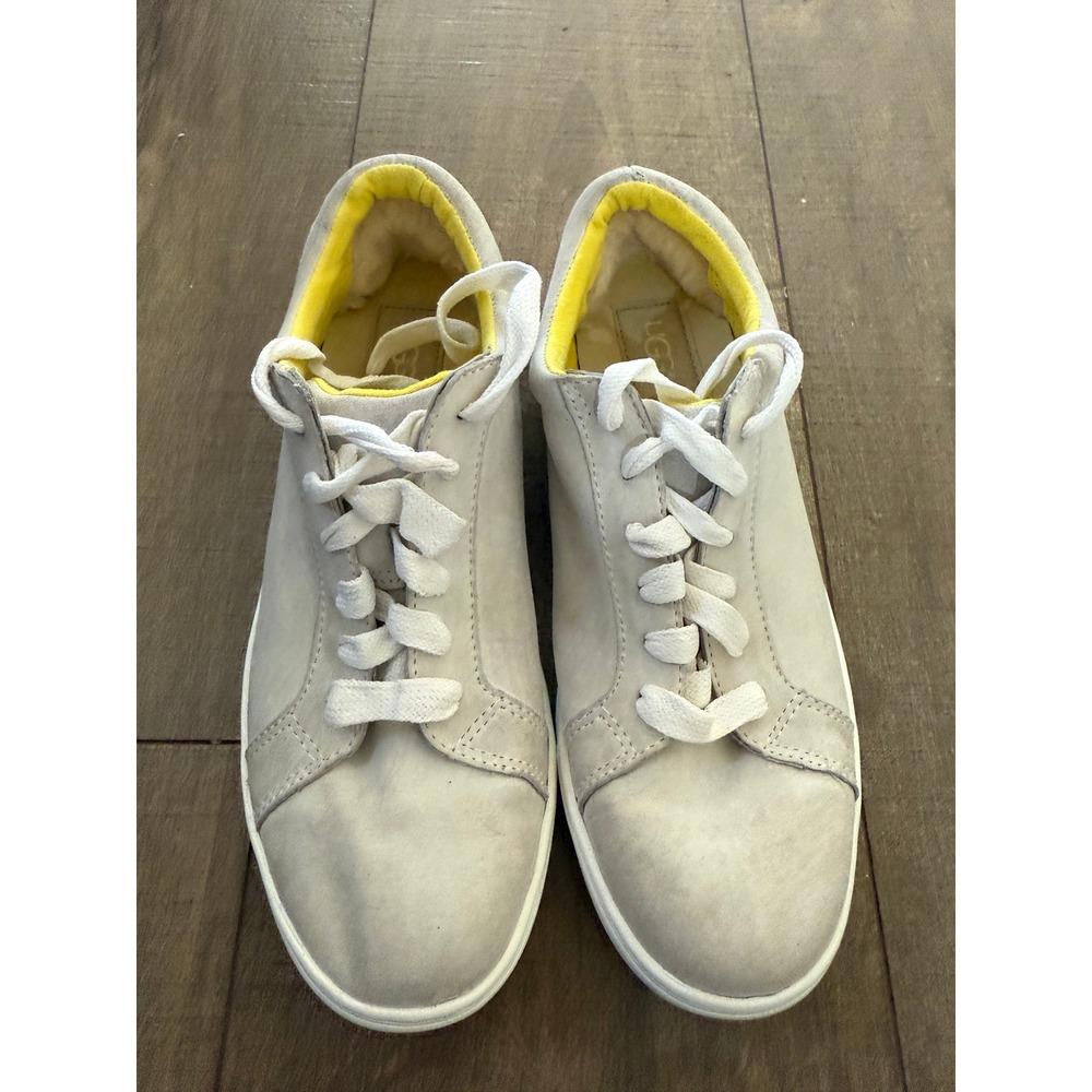 UGG Suede Leather Sneakers Casual Lace Up Comfort Shoes Women's Size 8